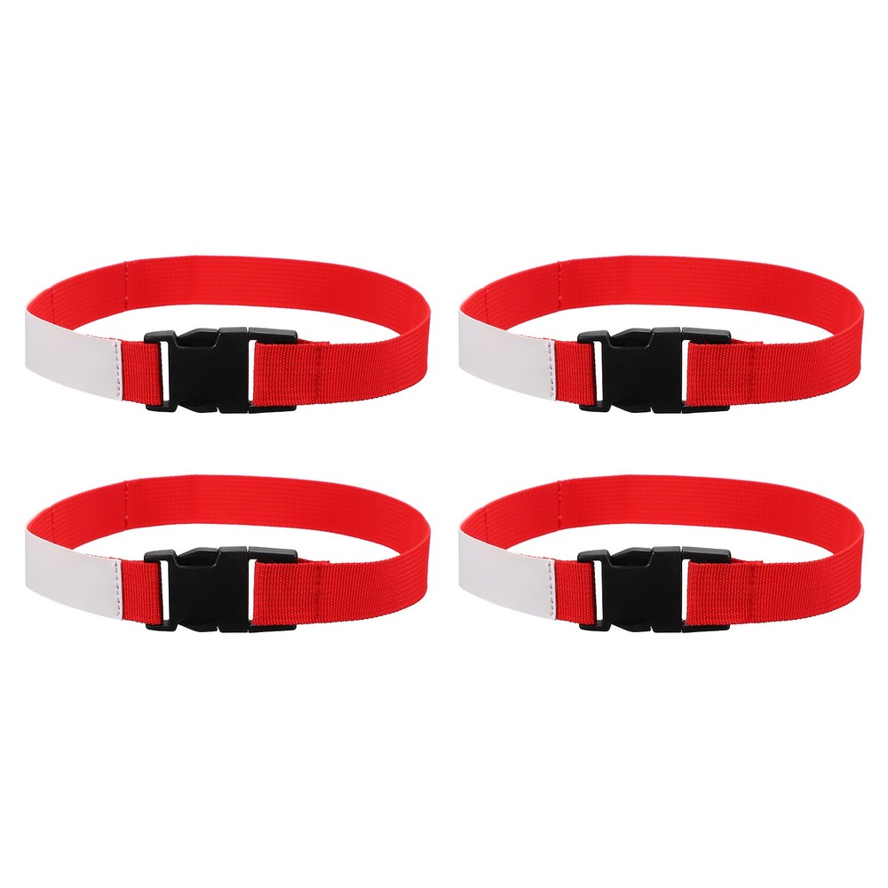 4 Pcs Multipurpose Laundry Strap with Buckle, Red