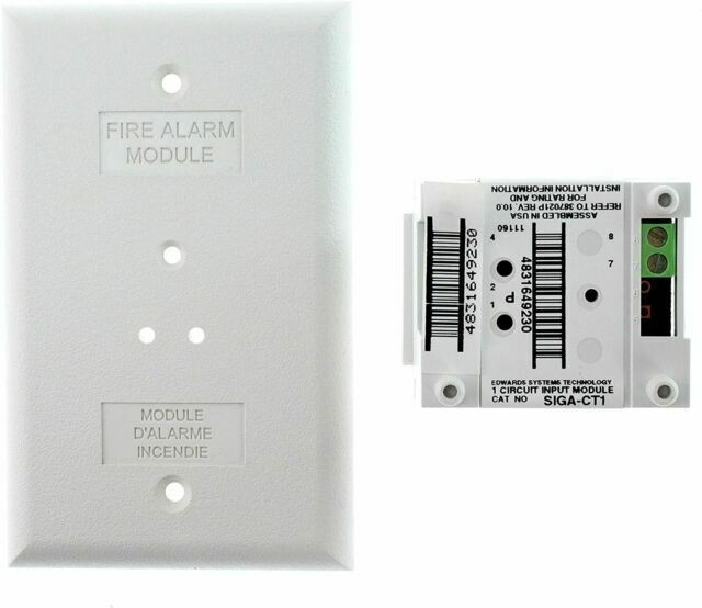 1pcs SIGA-CT1 Single Input Module for Fire Alarm System - White