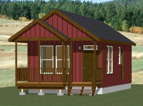 16x32 Tiny House -- 511 sq ft -- PDF Floor Plan -- Model 1B