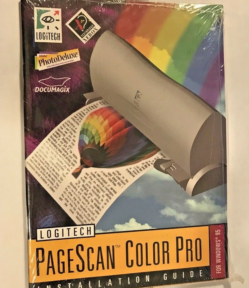 LOGITECH PAGESCAN COLOR PRO WINDOWS 95 CD SOFTWARE AND MANUAL DS-PS