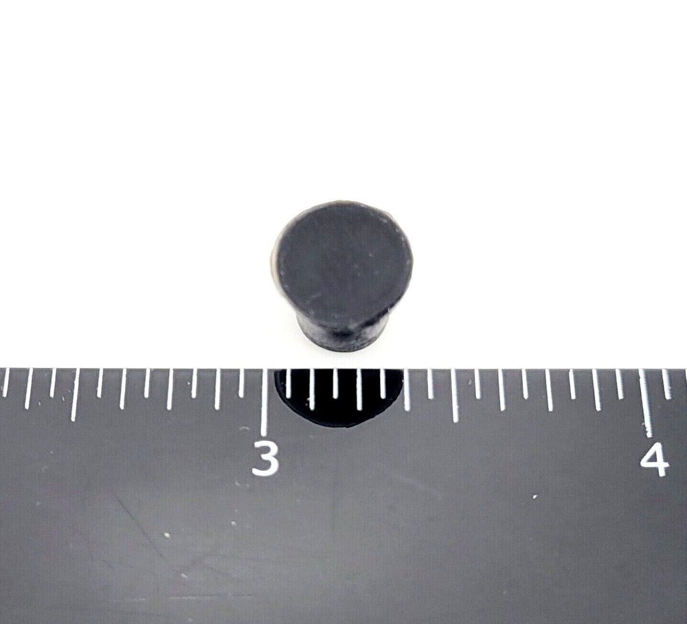 1/4" Silicon Rubber Drill Hole Plugs Push In Compression Stem 3/8" Top Flange