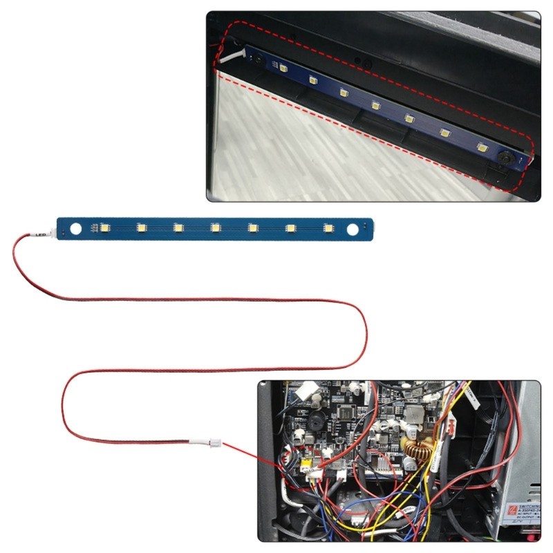 LED Light Bar Strips For AD 5M 3D Printer Easy Installation Excellent Brightness