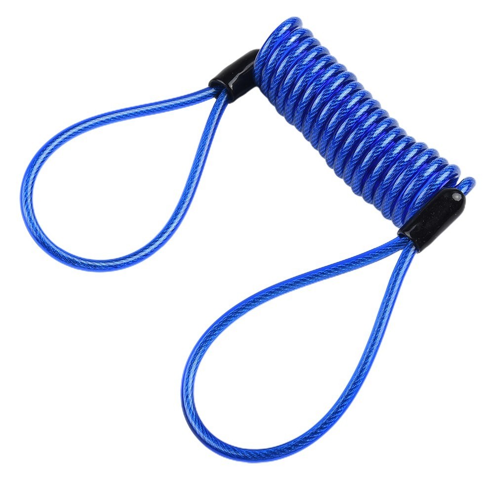Disc Lock Reminder Minder Disk Cable Coil, Motorcycle/Motorbike Scooter Security