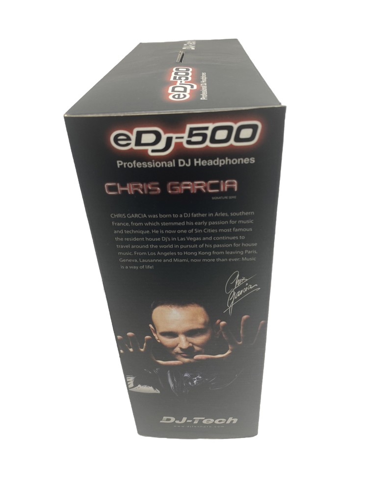 DJ Tech eDJ-500 Professional DJ Headphones Red