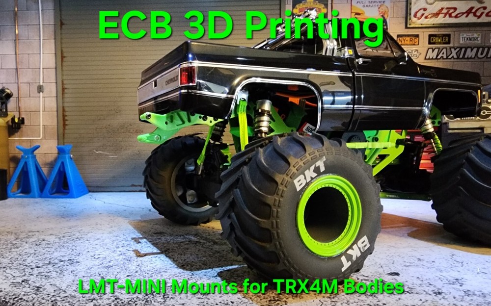 ECB 3D Printing Clipless Mounts for LMT-Mini, K10, Black