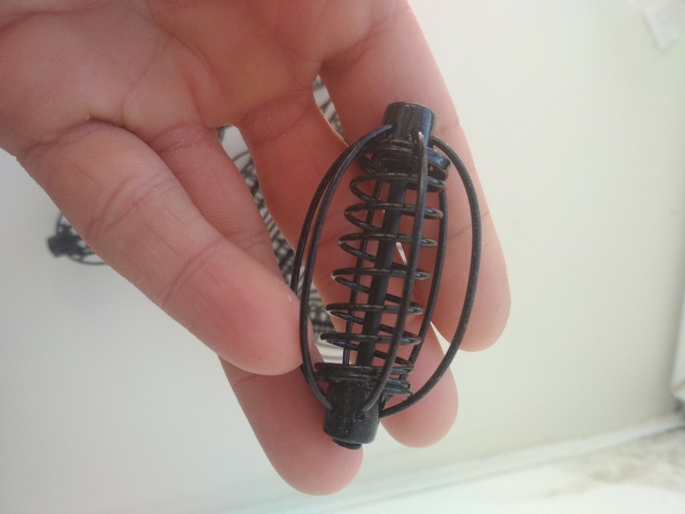 10 pcs spring coil inline method carp fishing feeder