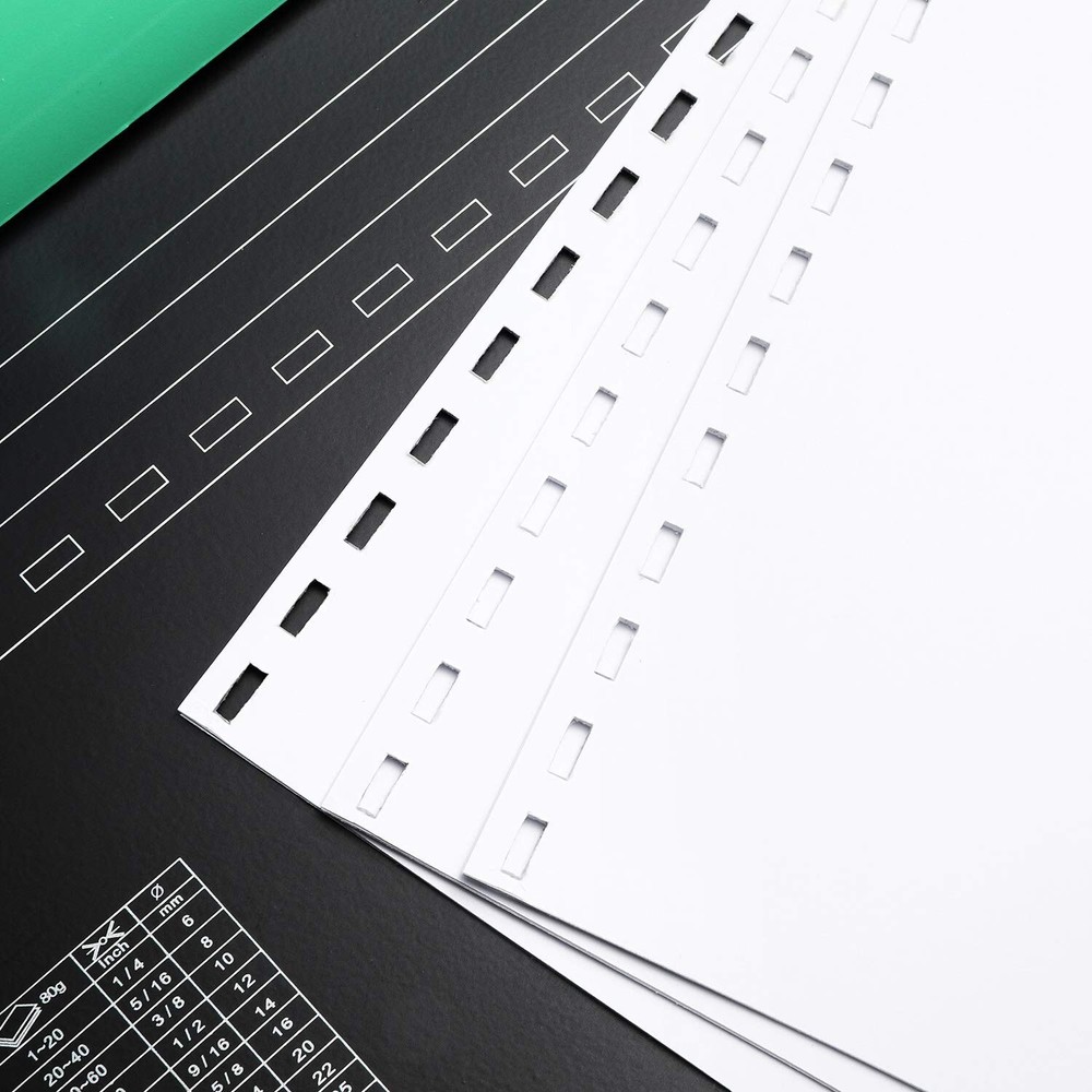 OFFNOVA Binding Machine, 21-Hole 450 Sheets Paper Comb Punch Binder Machine f...
