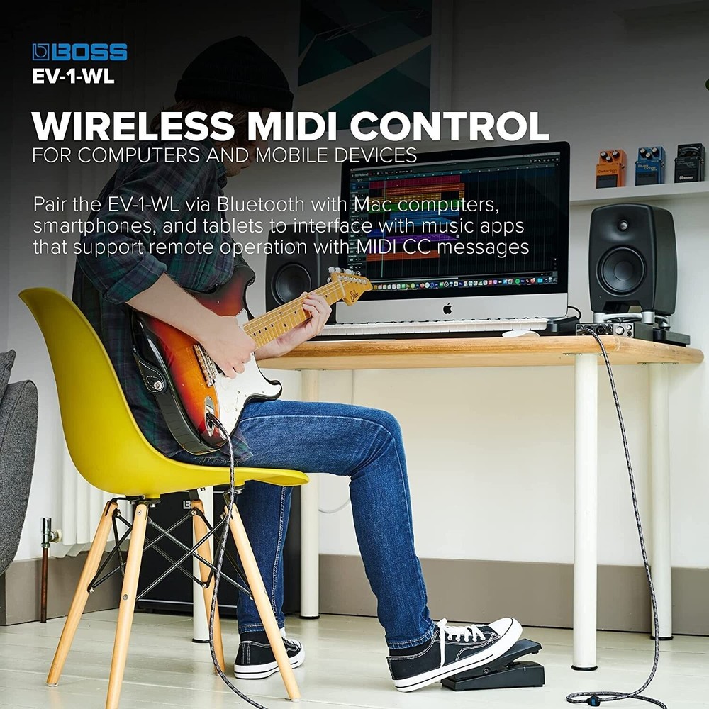 Boss EV-1-WL Wireless MIDI Expression Pedal NEW