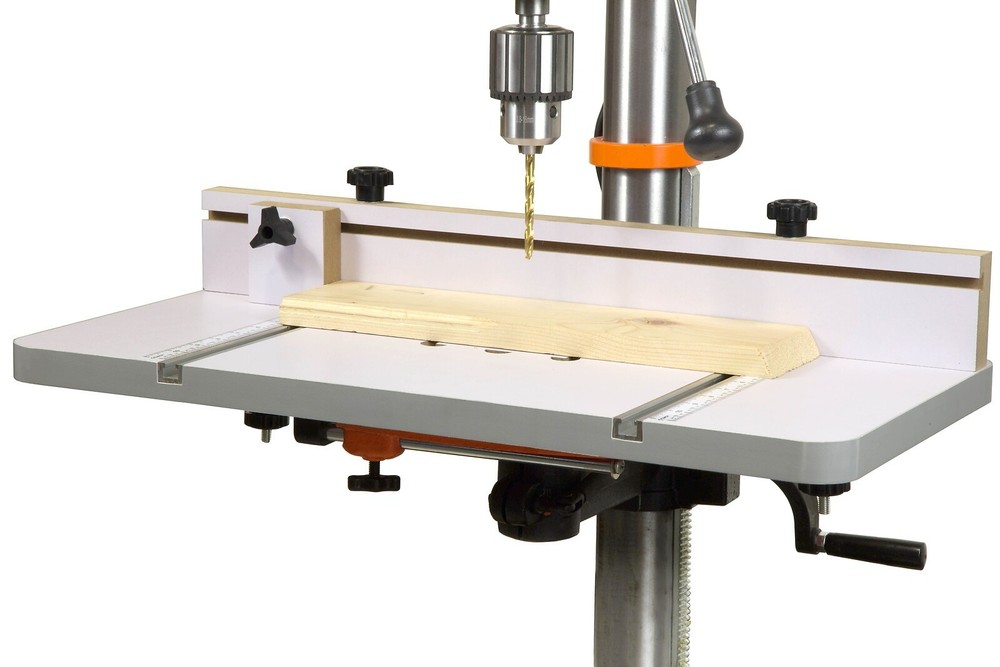 24x12" Drill Press Table Adjustable Fence and Stop Block Workbenches Home Tools