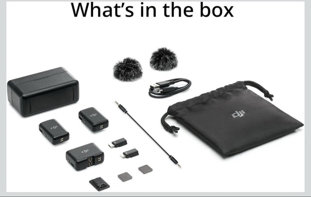 DJI Mic Wireless Microphone System and Audio Recorder | New |