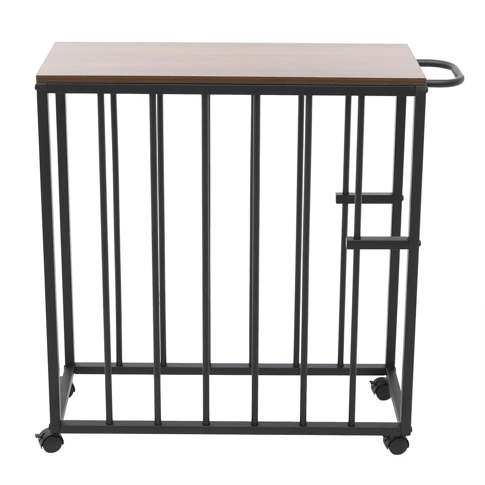 Black Painting Drying Rack with Storage, 4 Wheels for Easy Mobility