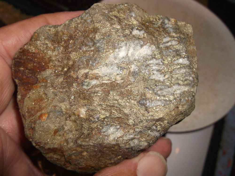 Gold, silver, copper, 379 grams samples ,ore high grade .