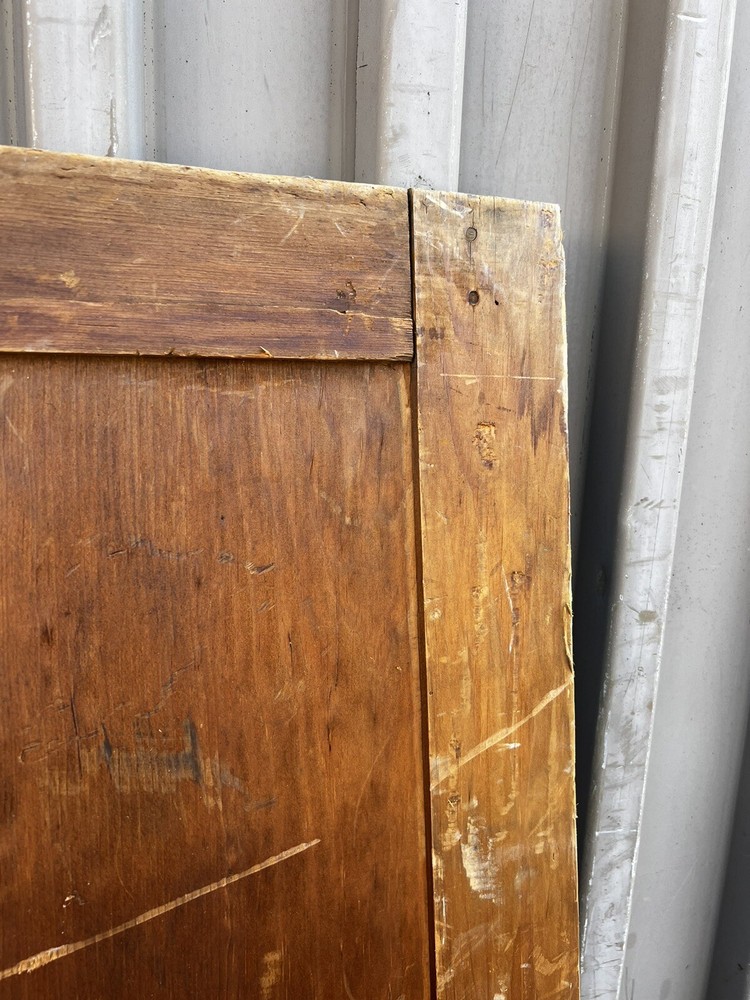 c1760 RAISED panel INDIAN style shutter panel 62.75 X 27.5” MORTISED & PEGGED