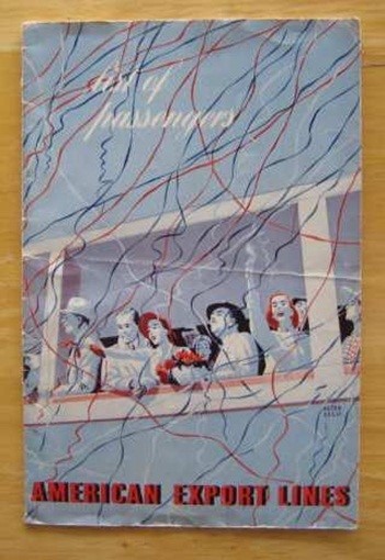 INDEPENDENCE (American Export) 1951 First Class Passenger List