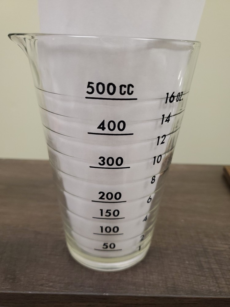 Vintage Kodak 16 oz Glass Developing Measuring Cup NEW