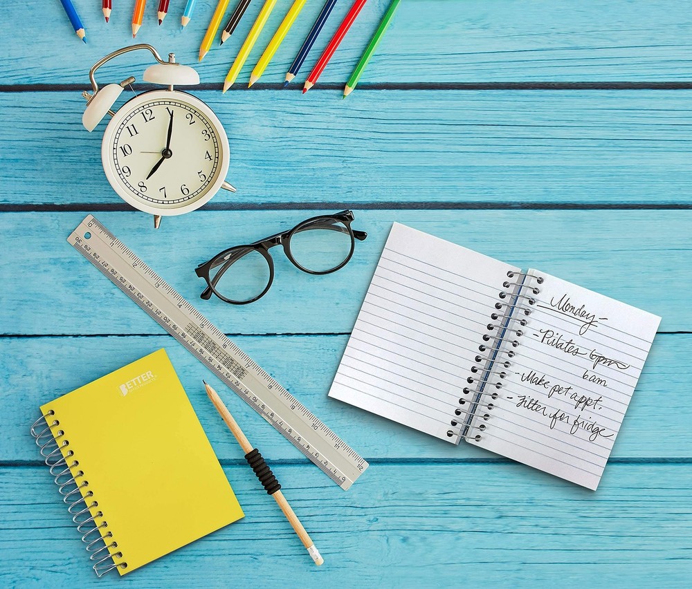 Better Office Products Fat Book Spiral Notebooks, 6 Pack, Small Notebooks wit...