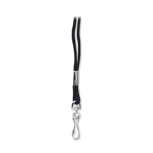 Baumgartens Round Lanyard - X 36" Length - Black - Nylon (BAU68939)