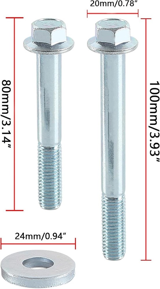 Secure 12pc Engine Stand Bolt Flange Kit - No Washers Needed for Easy Setup