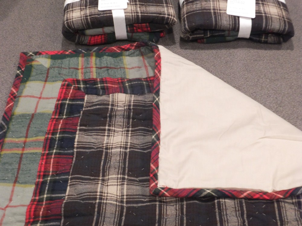 New Pottery Barn Peyton Clyde Patchwork Euro Sham OPEN BOX