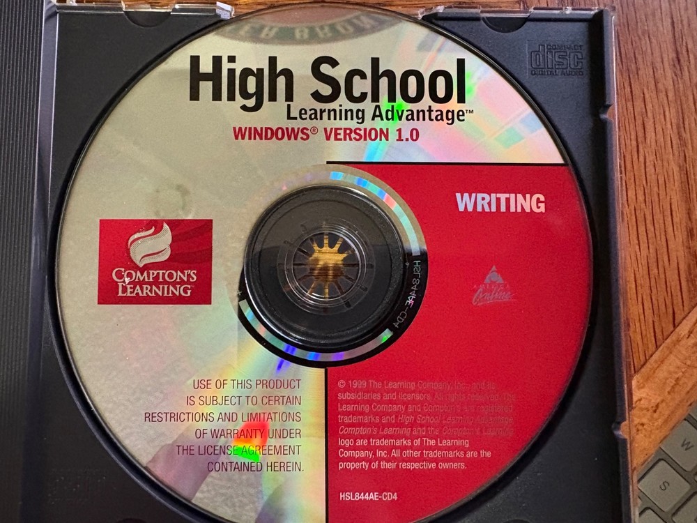 Compton's Learning High School Learning Advantage Writing CD Software