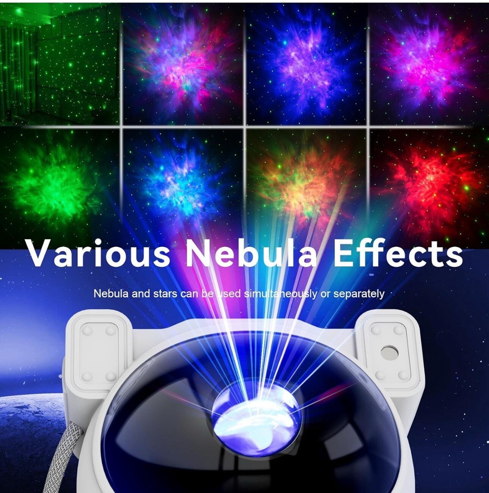Astronaut Star Galaxy Projector Space Night Light Nebula Ceiling Timer Remote