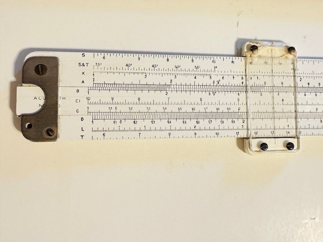 Vintage Acu-Math No 600 Slide Rule