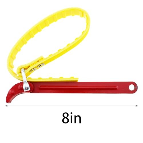 TAODAN 8 Inch Belt Wrench Multi Purpose Adjustable Spanner Filter Removal