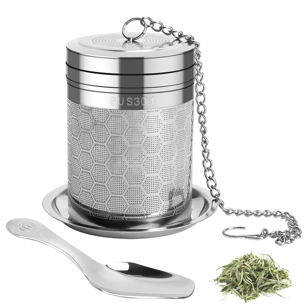 Large Tea Infusers for Loose Tea, Extra Fine Mesh Large Tea Strainer for Spic...