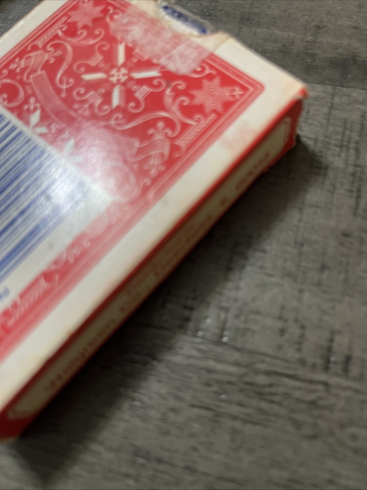 Stud Playing Card Red Deck Poker Size Linen Finish Distribute Walgreens Complete