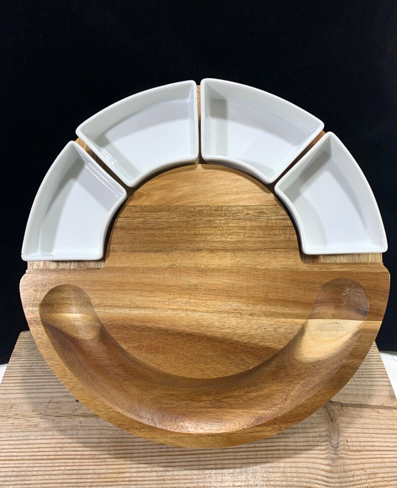 Bamboo Cheese Charcuterie Board pre owned