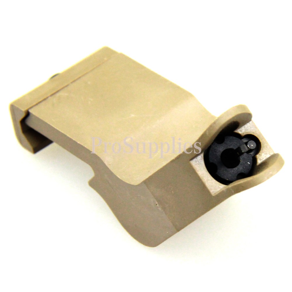 TAN Front & Rear 45 Degree Rapid Transition BUIS Backup Polymer Sight