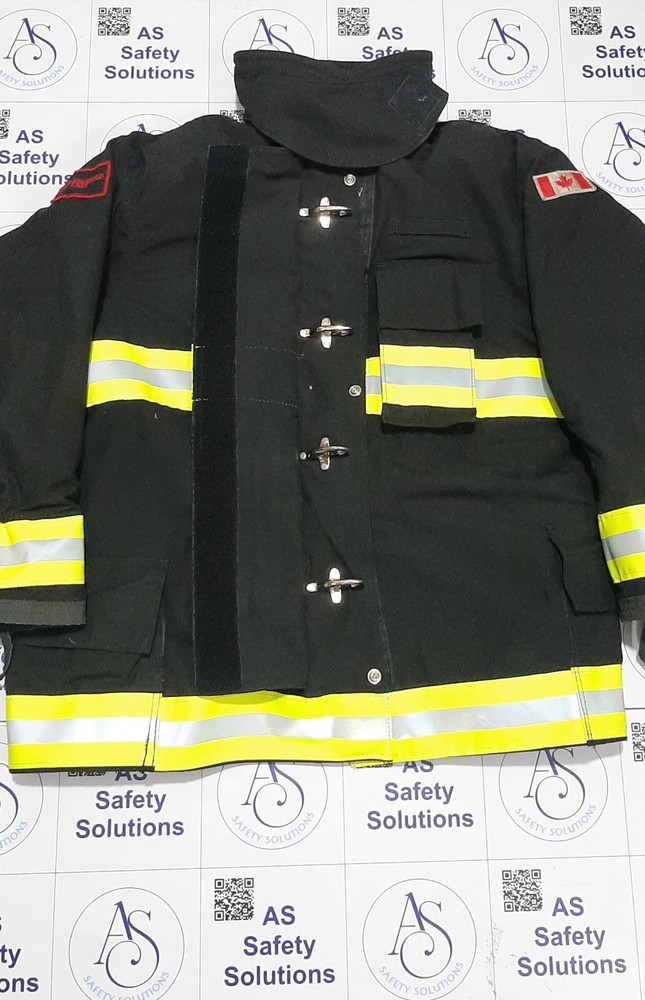 firefighter jacket black NFPA Lion Make