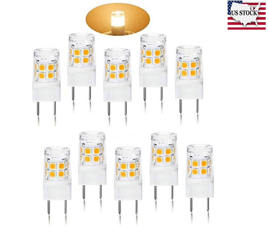 10X G8 LED Bulbs Base Bi-Pin 20W T4 JCD Under Cabinet Puck Lighting Replacements