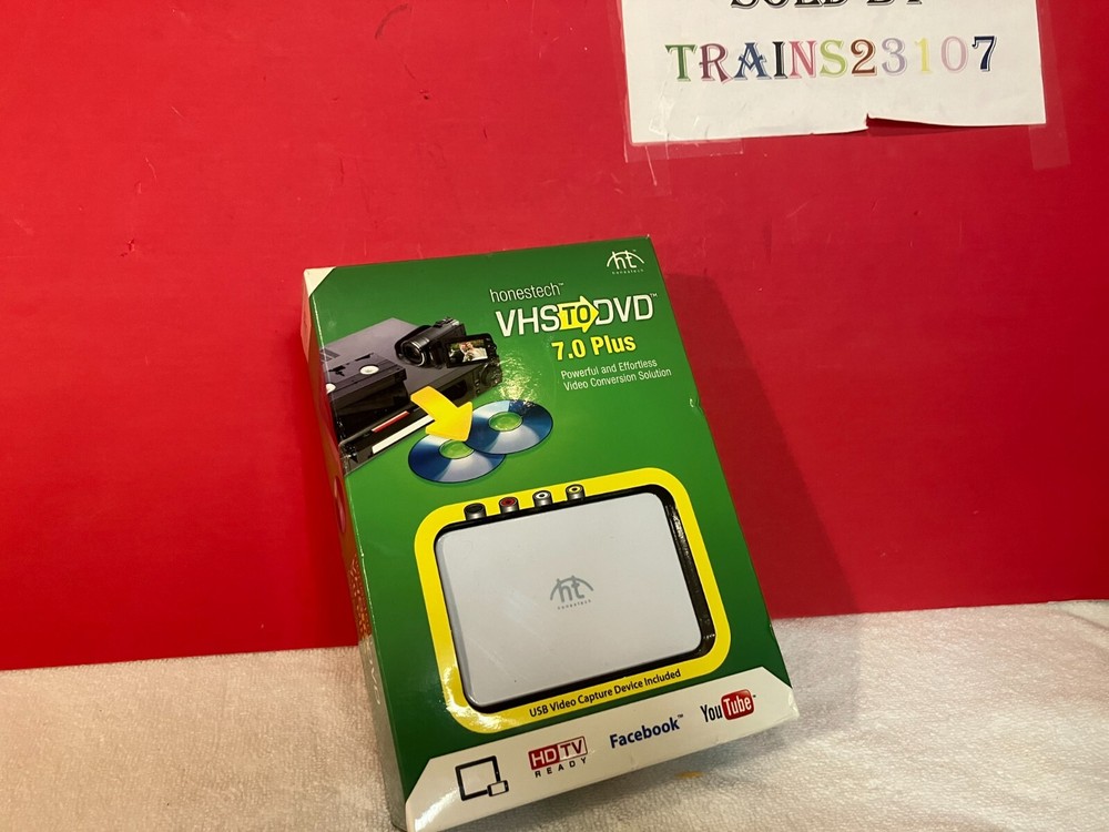 Honestech VHS to DVD 7.0 Deluxe Video Conversion USB Windows OPEN BOX