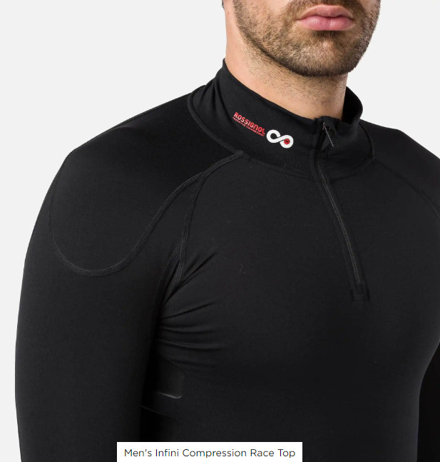 ROSSIGNOL infini ski racing compression top training baselayer ventilated mens S