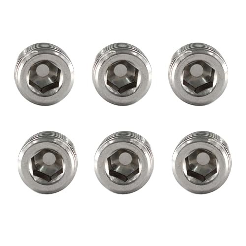 Pipe Fitting Hexagonal Countersunk Male Thread Pipe 1/4" NPT Stainless Steel