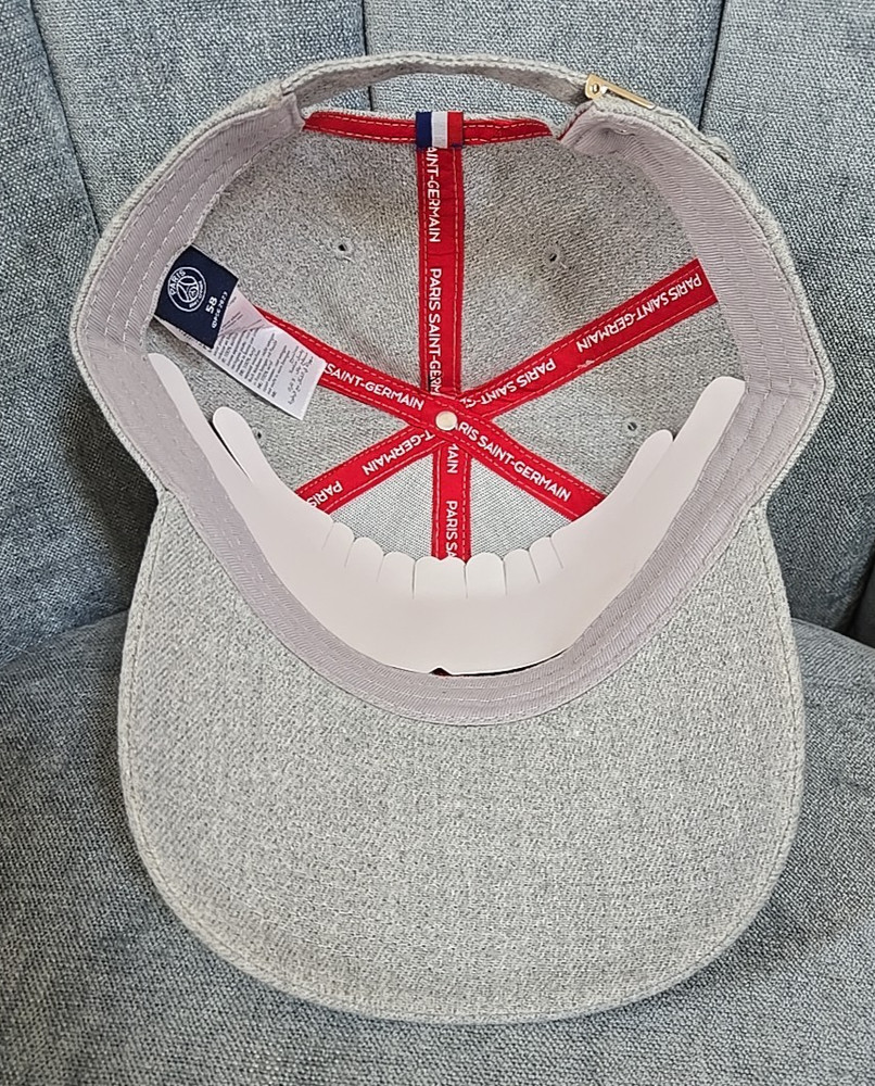 Paris Saint Germain Hat Adjustable Strap Performance Weeplay Gray NEW