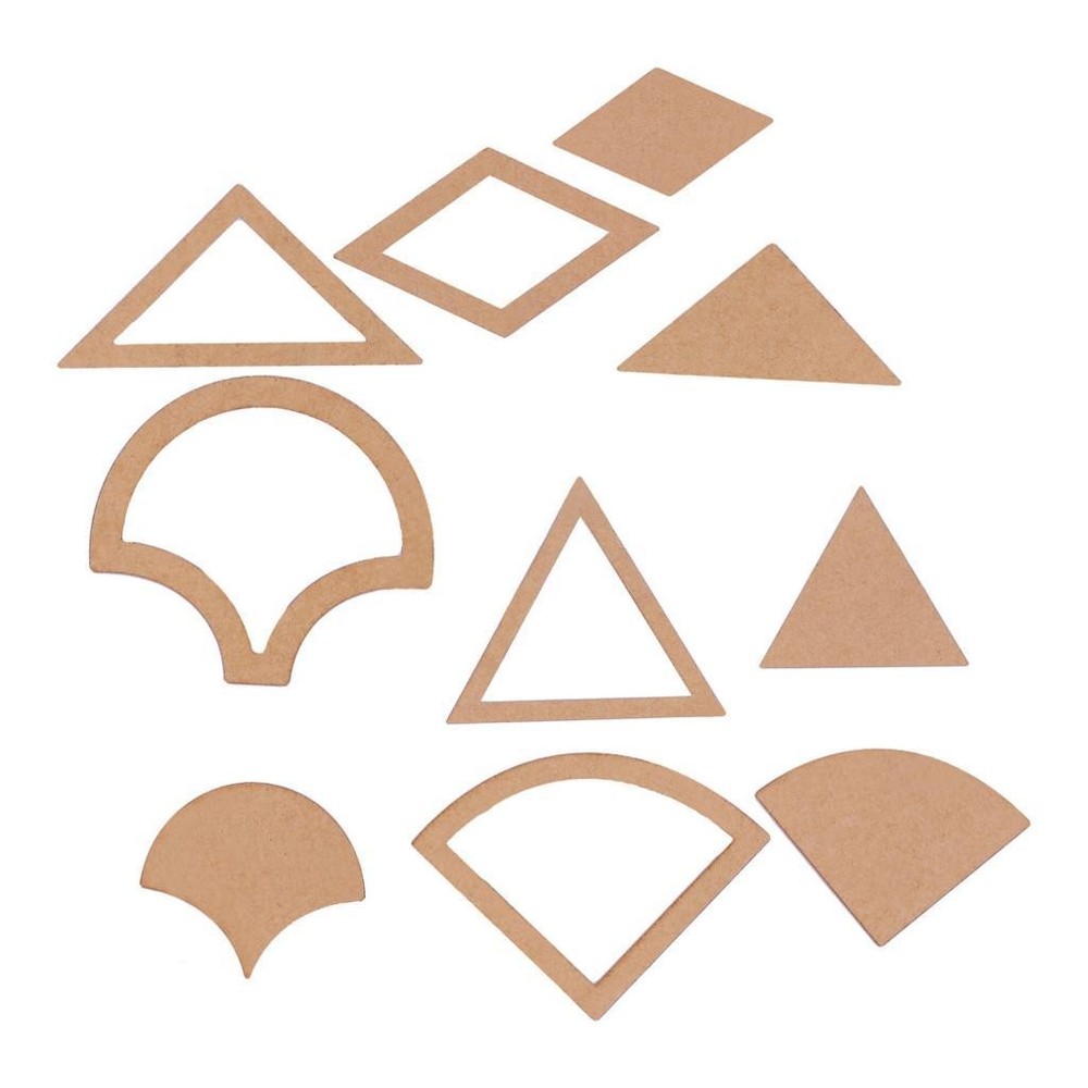 54pcs Patchwork Tool Quilt Templates Acrylic DIY Tool for Patchwork Quilting