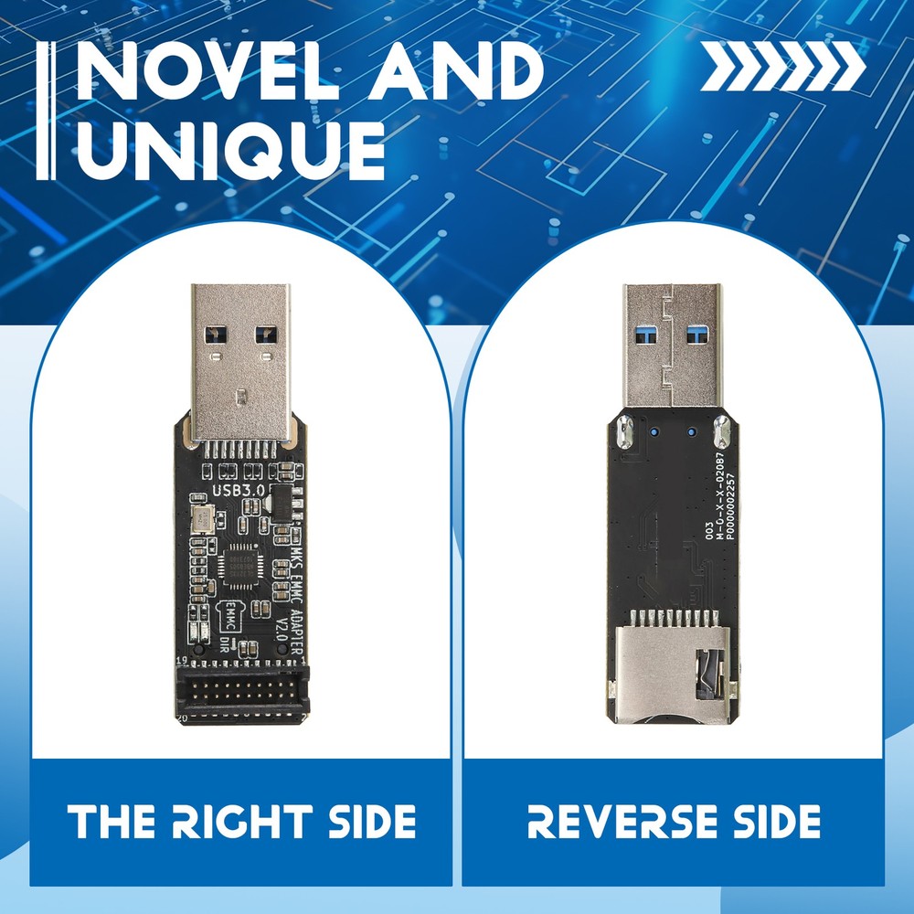 For EMMC-ADAPTER V2 USB 3.0 Card Reader for EMMC Module Micro- TF6447