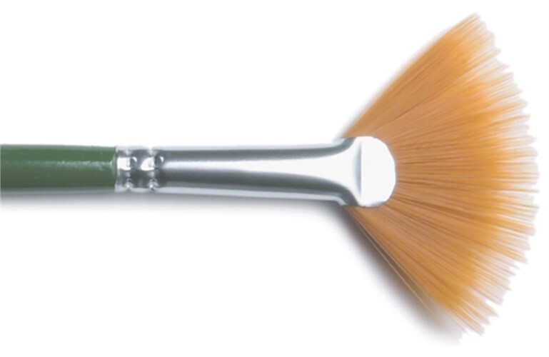 Plaid One Stroke Brush-Fan Size 4