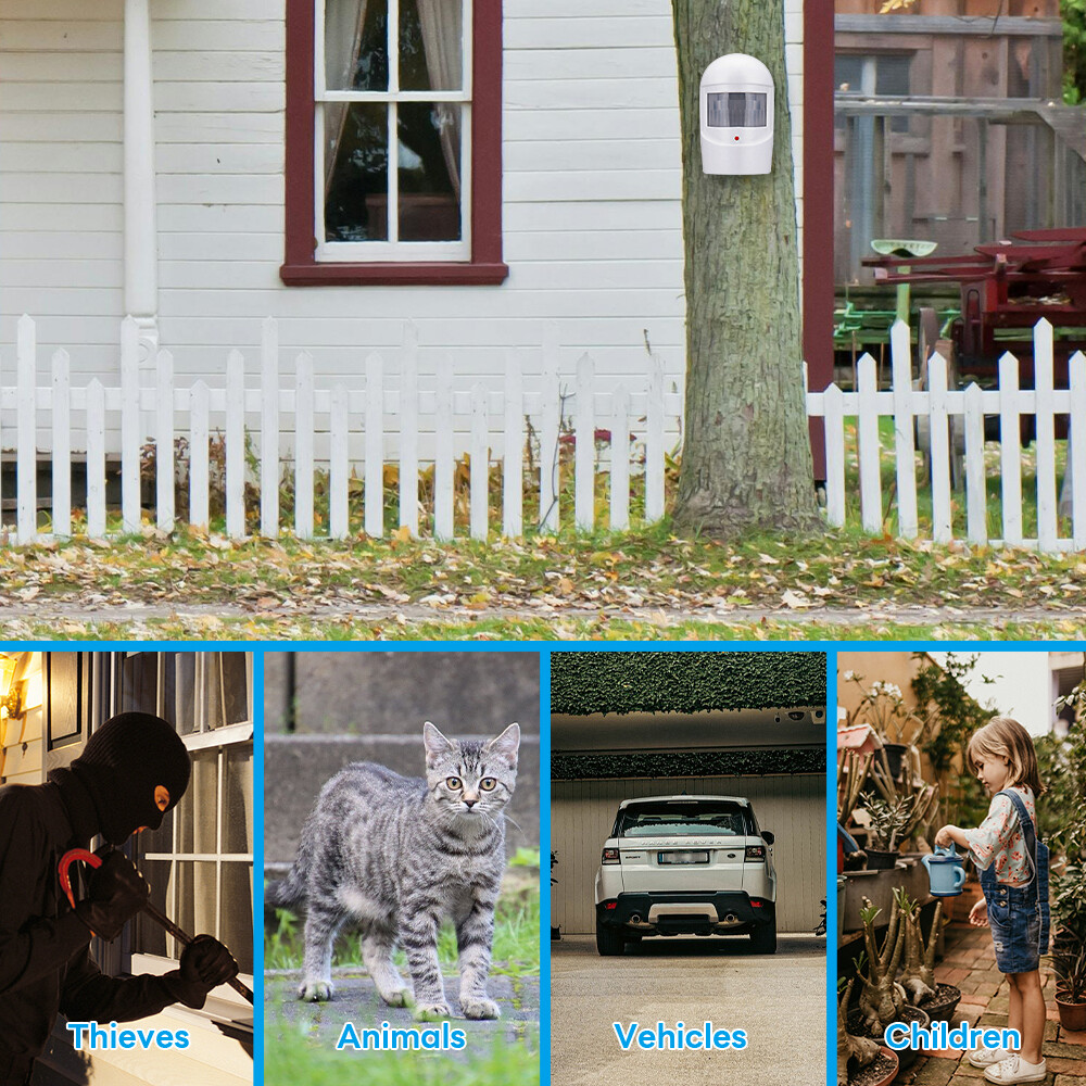 Wireless Driveway Alarm Infrared Motion Sensor Home Garage Alert Security System