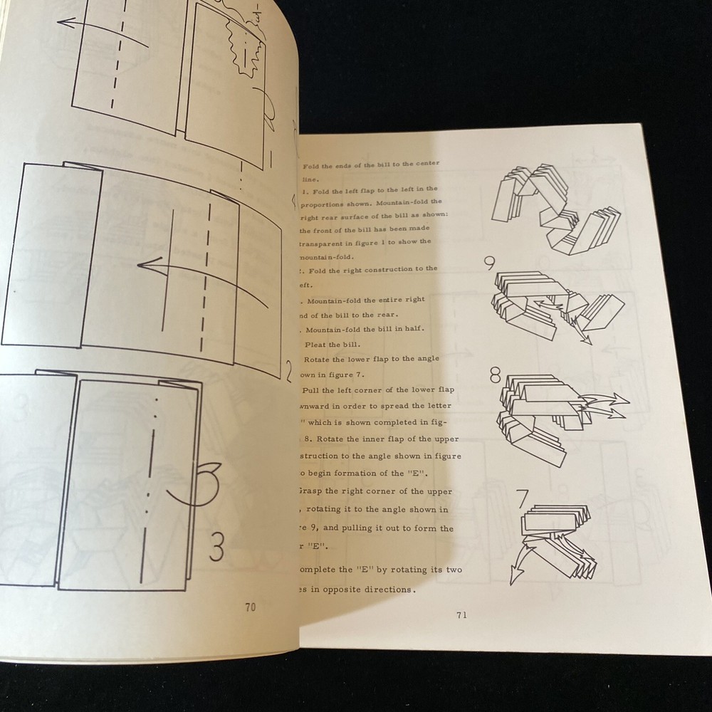 Folding Money Vol. 2 Magic Trick Book 1968 Magicican Performance