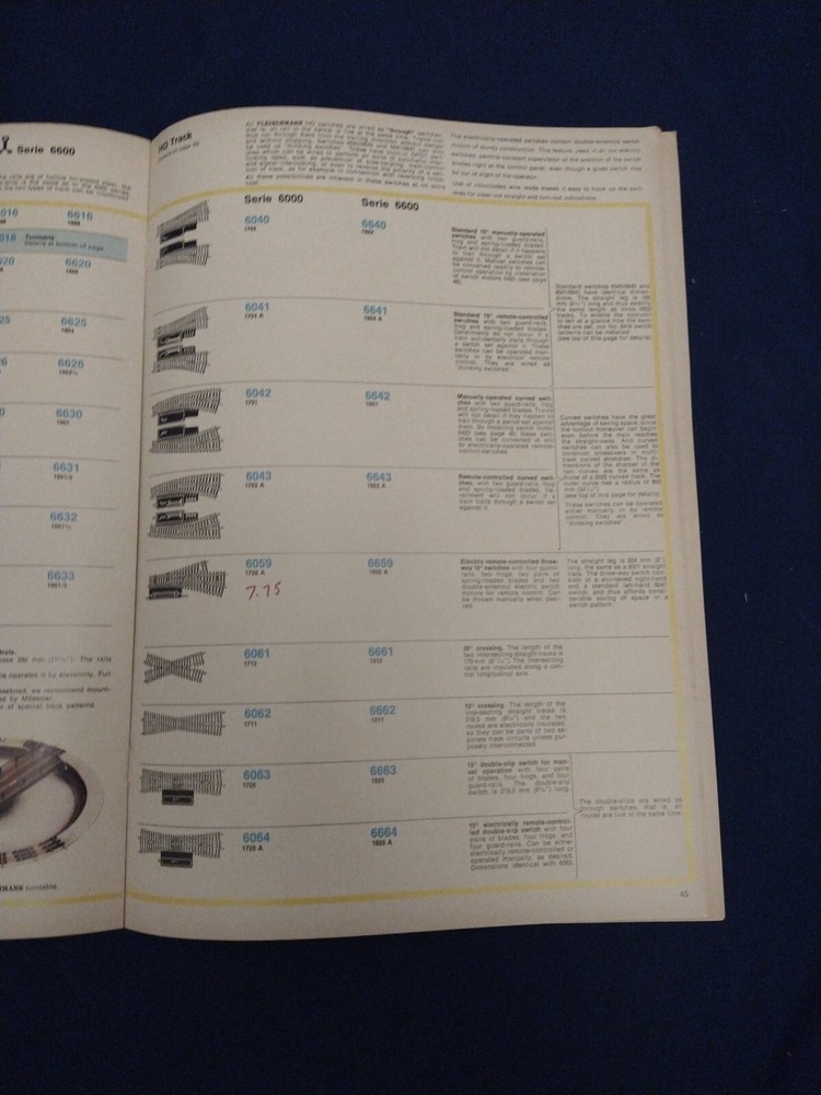 Fleischmann Katalog 1972 å *