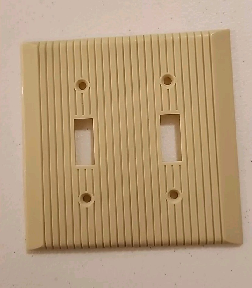 Vintage Ivory Light Switch Cover Double Light Switch Cover Ivory