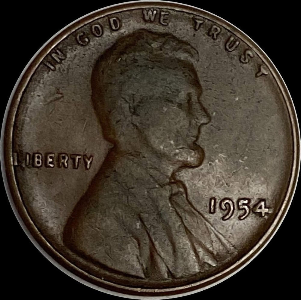 1954-P Lincoln Wheat Penny-VG