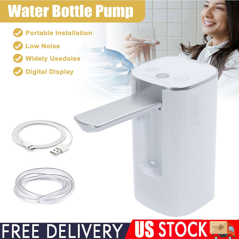 Water Bottle Switch Pump Electric Automatic Universal Jug Dispenser 5 Gallon USB