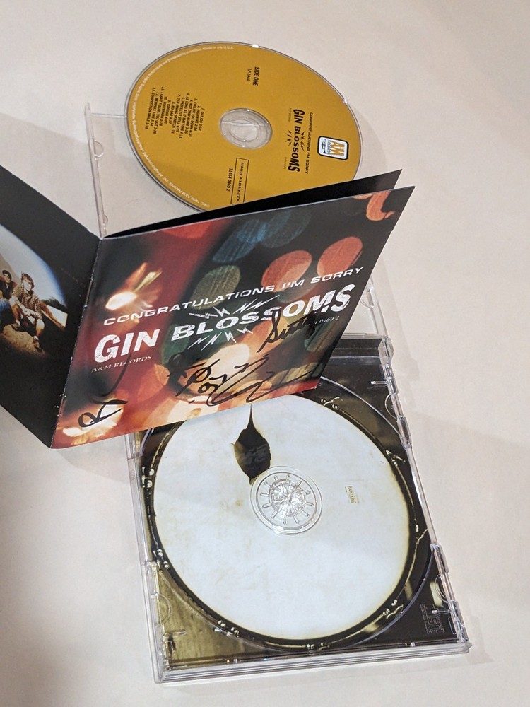 GIN BLOSSOMS signed compact disc CONGRATULATIONS I'M SORRY CD Autograph coa