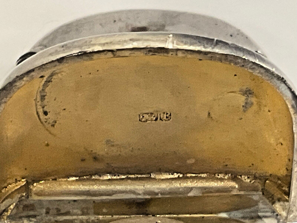 Combination silver vesta and sovereign case