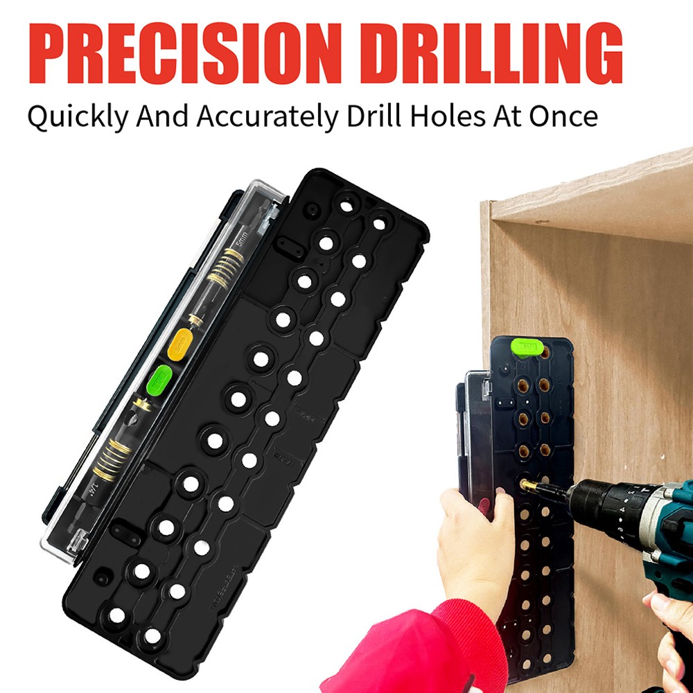 Handheld Drill Guide Hardware Vertical Drilling Woodworking Drilling Locator SE❥