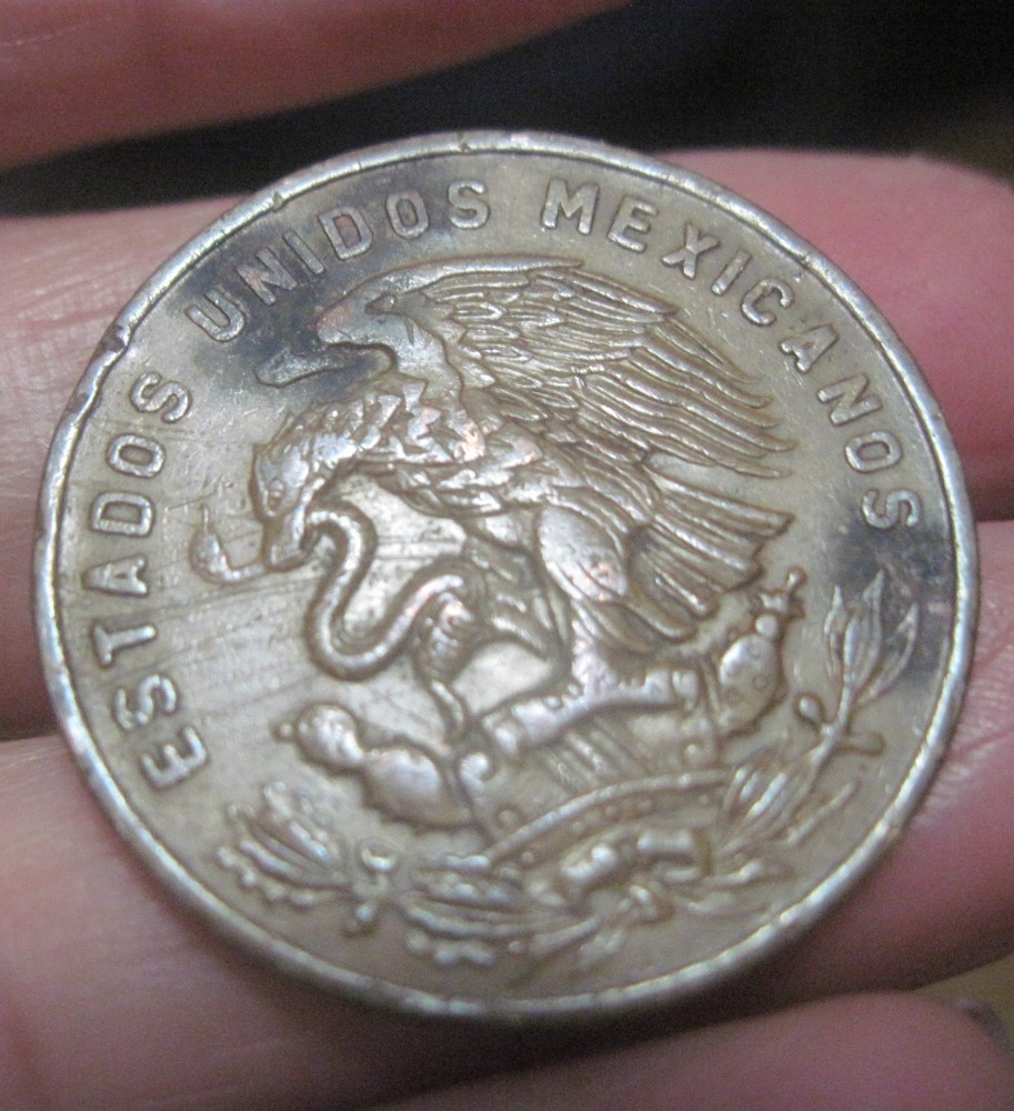 1956 (MEXICO ) 20 CENTAVOS (BRONZE)